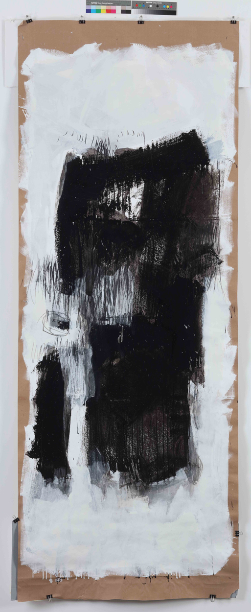 3. 240x100cm, mix tehnika na papiru