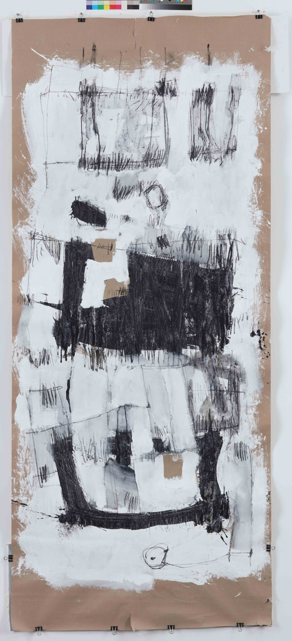 8. 200x100cm, mix tehnika na papiru