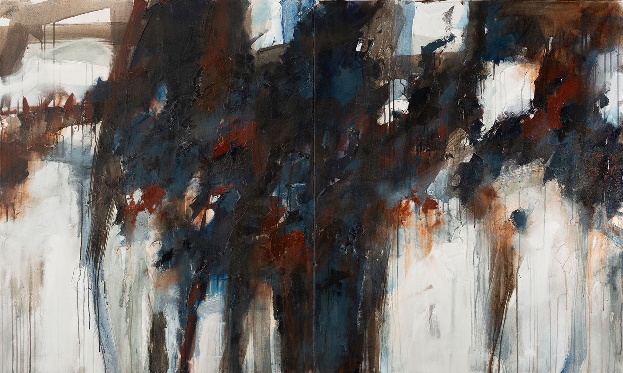 Melancholie, diptih, 160x200cm